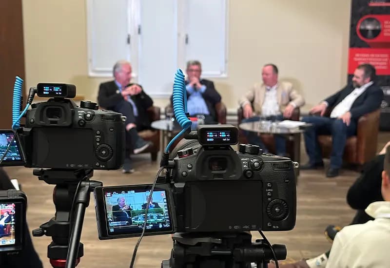 Kamerateam im Einsatz